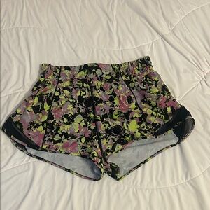 lululemon athletica Floral Athletic Shorts - Pink & Lime